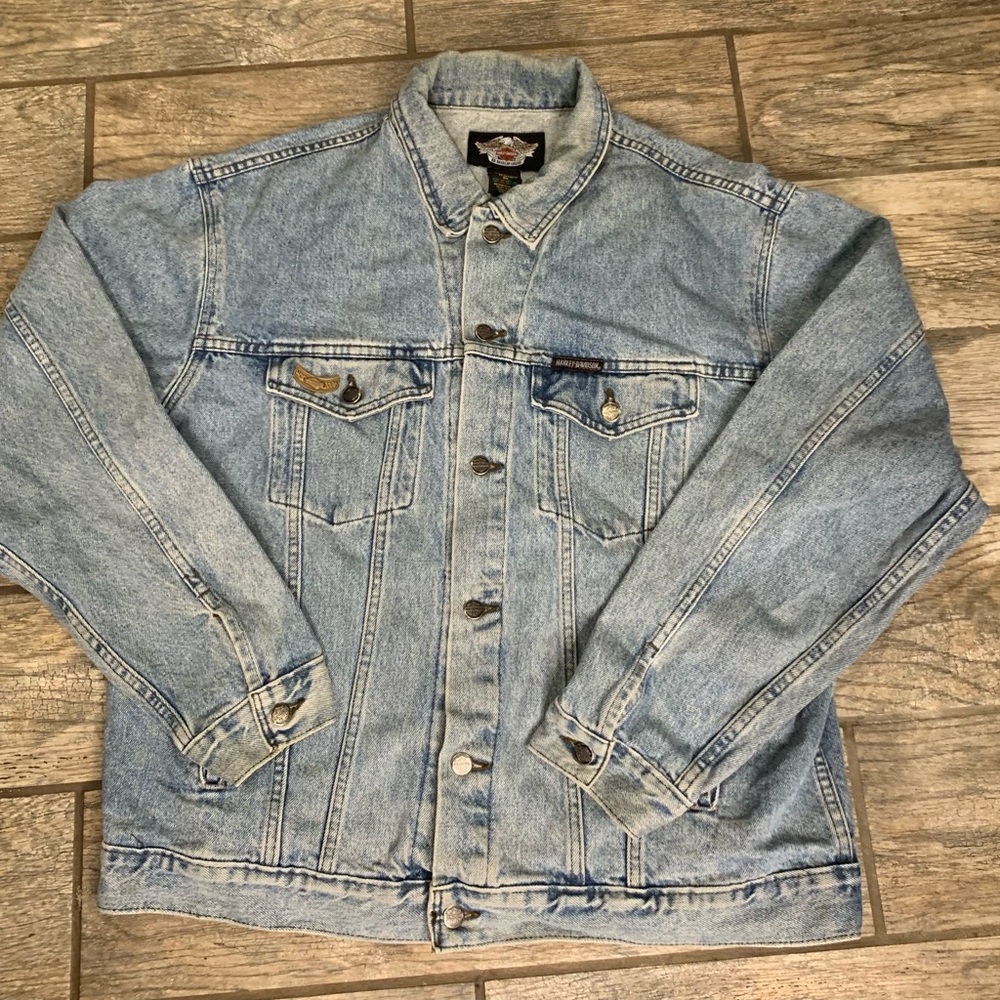 Vintage Harley Davidson Jean Jacket